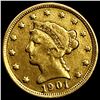 1901 $2.50 Gold Quarter Eagle LIGHTLY CIRCULATED