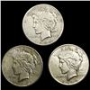 (3) Peace Dollars ABOUT UNCIRCULATED