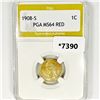 1908-S Indian Head Cent PGA-MS64 RED