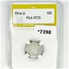 1916-D Mercury Silver Dime PGA-VF25