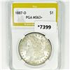 1887-O Morgan Silver Dollar PGA-MS63+