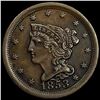 1853 Braided Hair Half Cent NEARLY UNCIRCULATED