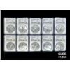 Image 1 : (10) 2022 American Silver Eagles NGC - MS70