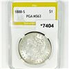 1888-S Morgan Silver Dollar PGA-MS63