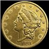 Image 1 : 1861 $20 Gold Double Eagle ABOUT UNCIRCULATED