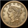 1853 Braided Hair Half Cent LIGHTLY CIRCULATED