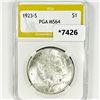 1923-S Silver Peace Dollar PGA-MS64