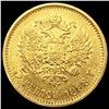 Image 2 : 1898 Russian Gold 5 Roubles UNCIRCULATED
