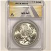 1923 Silver Peace Dollar ANACS-MS64
