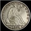 1854-O Arrows Seated Liberty Half Dollar NEARLY