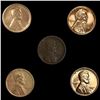 (5) Wheat Cents UNCIRCULATED