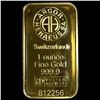 Switzerland 1oz Gold Bar UNCIRCULATED