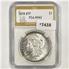 1878 8TF Morgan Silver Dollar PGA-MS62
