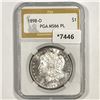 Image 1 : 1898-O Morgan Silver Dollar PGA-MS66 PL