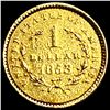 Image 2 : 1853 Rare Gold Dollar LIGHTLY CIRCULATED