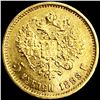 Image 2 : 1899 Russian Gold 5 Roubles UNCIRCULATED