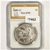 1889-CC Morgan Silver Dollar PGA-XF40