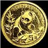 1990 China 1/20oz Gold Panda 5 Yuan CHOICE PROOF