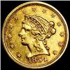 1854 $2.50 Gold Quarter Eagle UNCIRCULATED