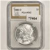 1880-O Morgan Silver Dollar PGA-MS62