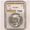 Image 2 : 1927 Silver Peace Dollar PGA-MS61