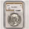 1927 Silver Peace Dollar PGA-MS62+