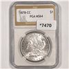 1878-CC Morgan Silver Dollar PGA-MS64