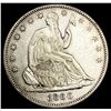 1866 Seated Liberty Half Dollar NEARLY
