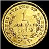 Image 2 : 1849-O Rare Gold Dollar UNCIRCULATED