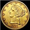 Image 1 : 1881 $5 Gold Half Eagle UNCIRCULATED