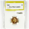 Image 1 : 1881 Indian Head Cent PGA-PR64 CAMEO