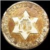 1851-O Silver Three Cent NEARLY UNCIRCULATED