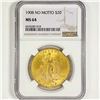 Image 1 : 1908 $20 Gold Double Eagle NGC-MS64 No Motto