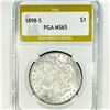 1898-S Morgan Silver Dollar PGA-MS65
