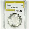 1891-O Morgan Silver Dollar PGA-MS64+