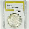 1885-CC Morgan Silver Dollar PGA-MS64+