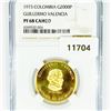Image 1 : 1973 Columbia Gold 2000 Pesos NGC-PF68 CAM