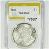1890 Morgan Silver Dollar PGA-MS64