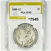 1889-CC Morgan Silver Dollar PGA-XF45