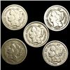 Image 1 : (5) Misc 3 Cents LIGHTLY CIRCULATED