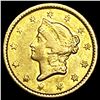 Image 1 : 1849 w/ Open Wreath Rare Gold Dollar CLOSELY