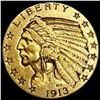 Image 1 : 1913-S $5 Gold Half Eagle ABOUT UNCIRCULATED