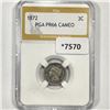 Image 1 : 1872 Nickel Three Cent PGA-PR66 CAMEO