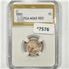 Image 1 : 1901 Indian Head Cent PGA-MS65 RED