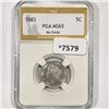 Image 1 : 1883 Liberty Victory Nickel PGA-MS65 No Cents