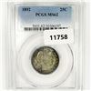 Image 1 : 1892 Barber Quarter PCGS-MS62
