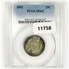 Image 1 : 1892 Barber Quarter PCGS-MS62