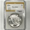 Image 1 : 1926 Silver Peace Dollar PGA-MS64