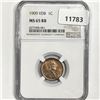 Image 1 : 1909 VDB Wheat Cent NGC-MS65 RB