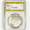 Image 1 : 1882-CC Morgan Silver Dollar PGA-MS65